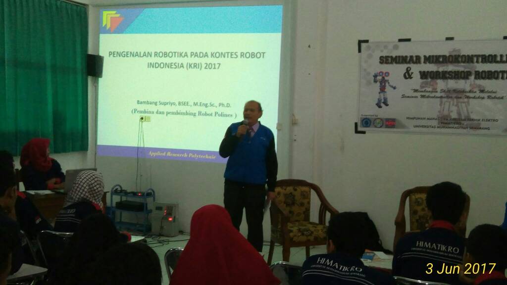 Read more about the article Seminar Mikrokontroller dan Robotik Teknik Elektro Unimus 2017