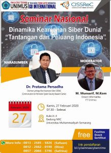 Read more about the article Seminar Nasional Cyber Crime 2020