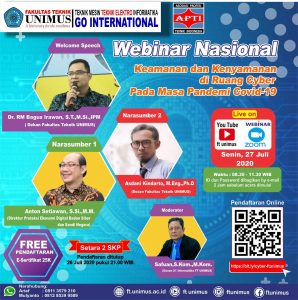 Read more about the article Webinar Informatika FT Unimus 2020 – Waspada Cyber di Masa Pandemi Covid-19